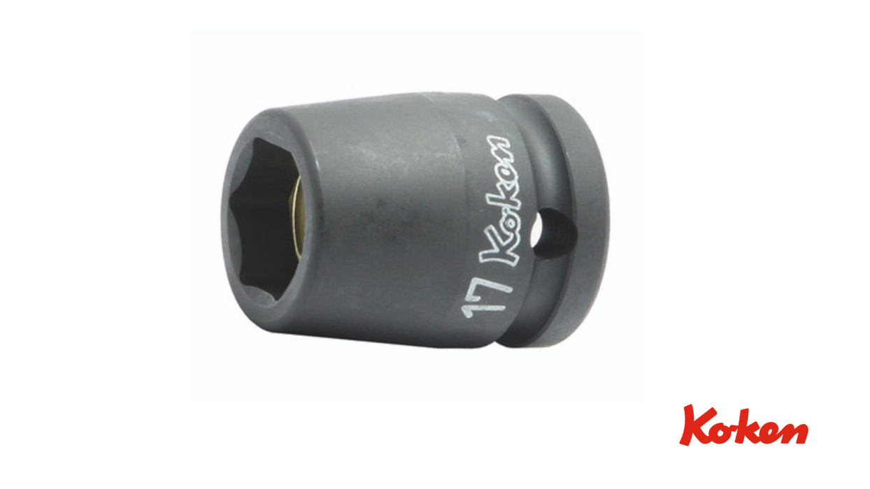 Konekäyttöiset voimahylsyt magneetilla 1/2" / 6-kulmainen