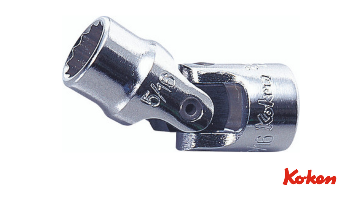 Käsikäyttöiset nivelhylsyt 1/4" / 12-kulmainen