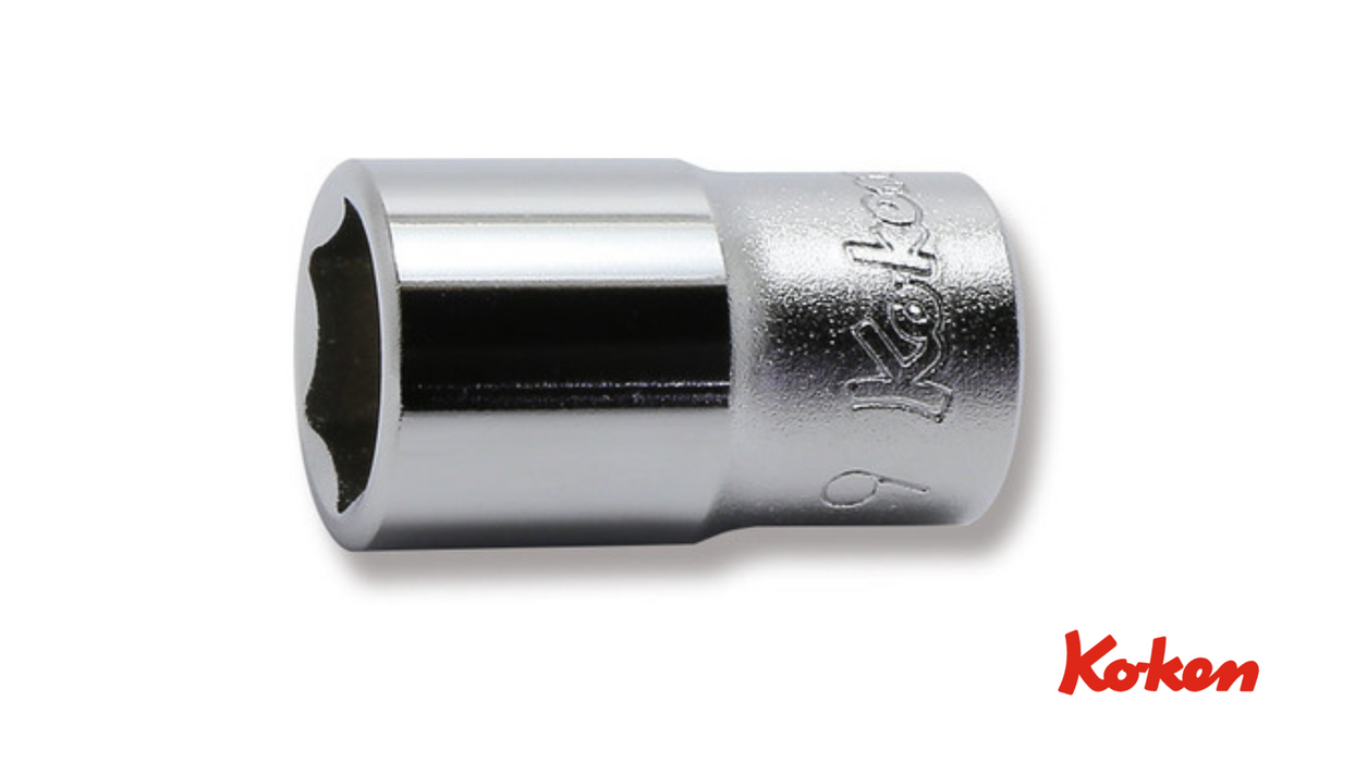 Käsikäyttöiset hylsyt 3/8" / 6-kulmainen