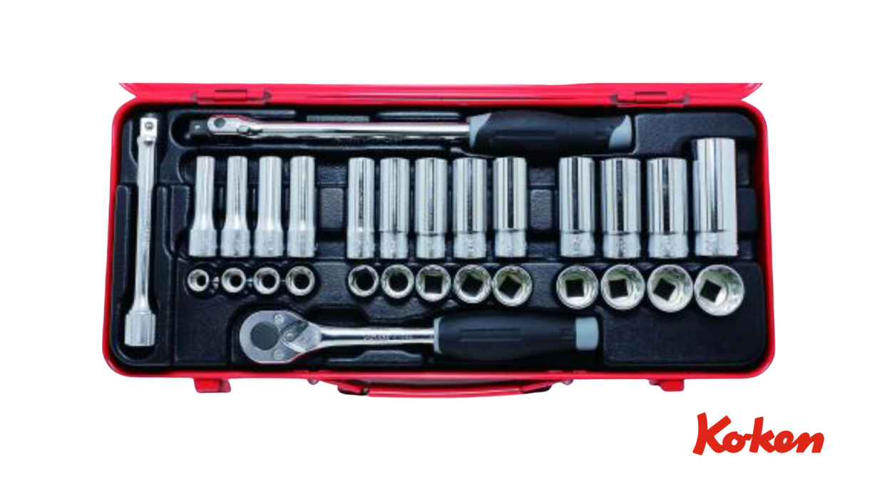 3/8" Räikkäsarja / 29-osainen / 8-21mm