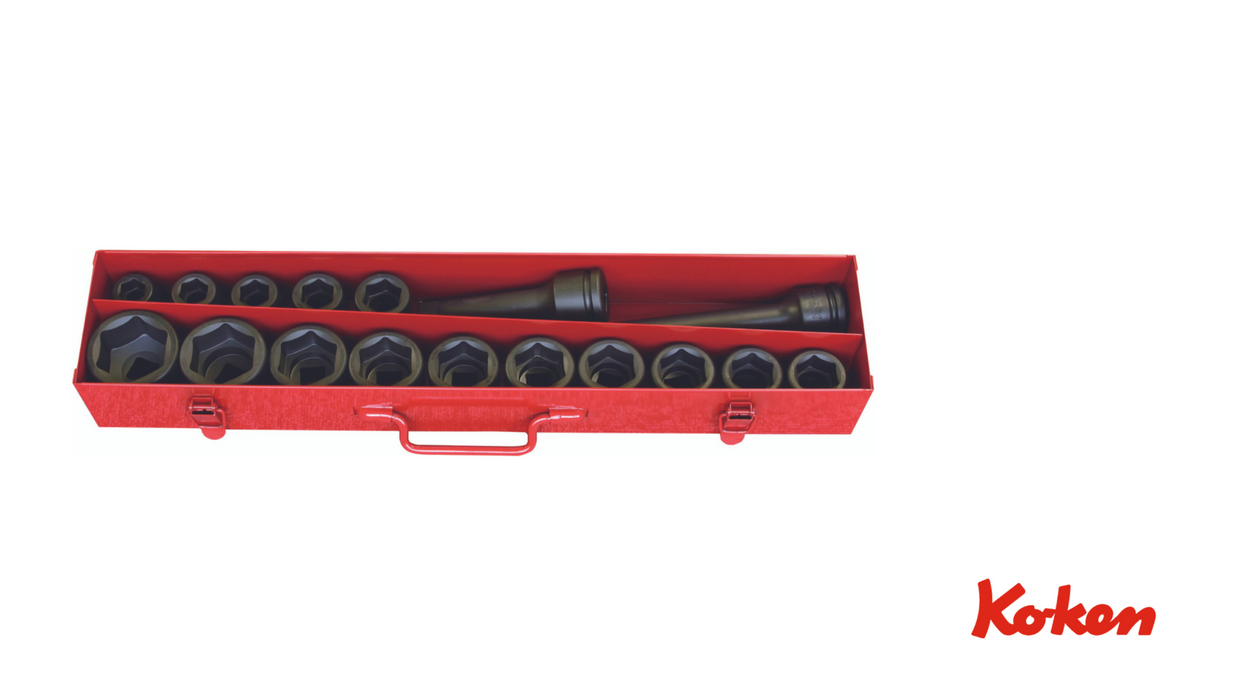 3/4" Voimahylsysarja / 17-osainen / 19-50mm