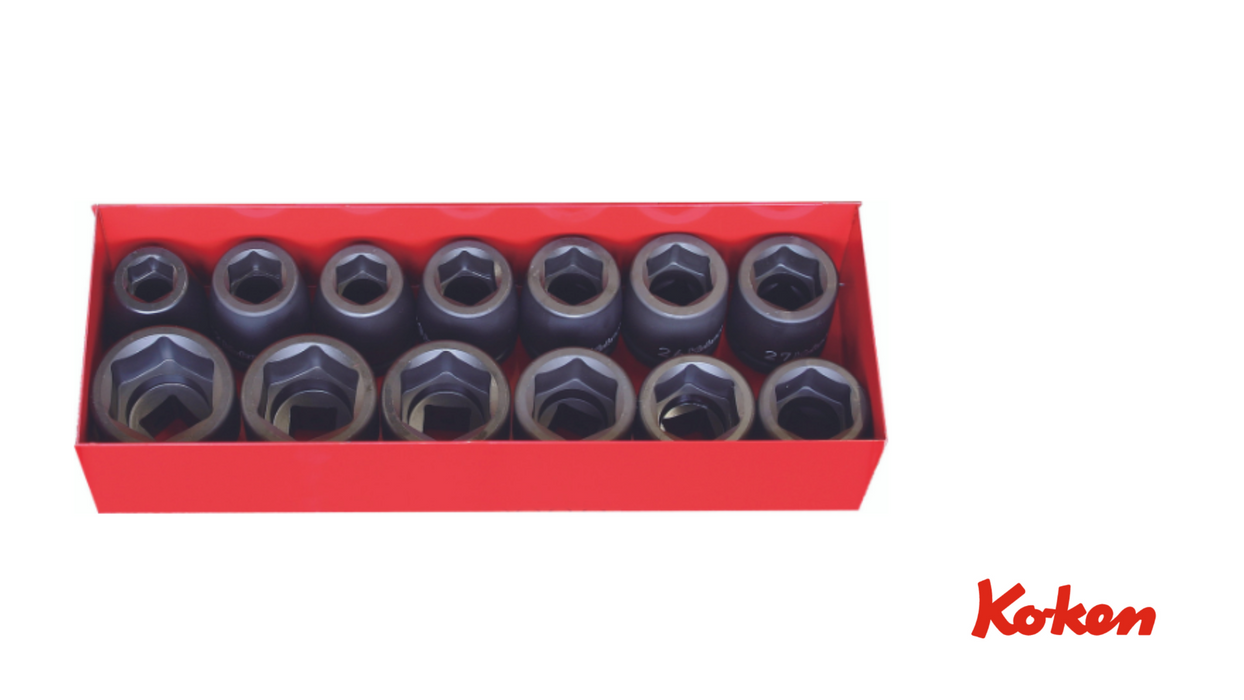 3/4" Voimahylsysarja / 13-osainen / 19-41mm