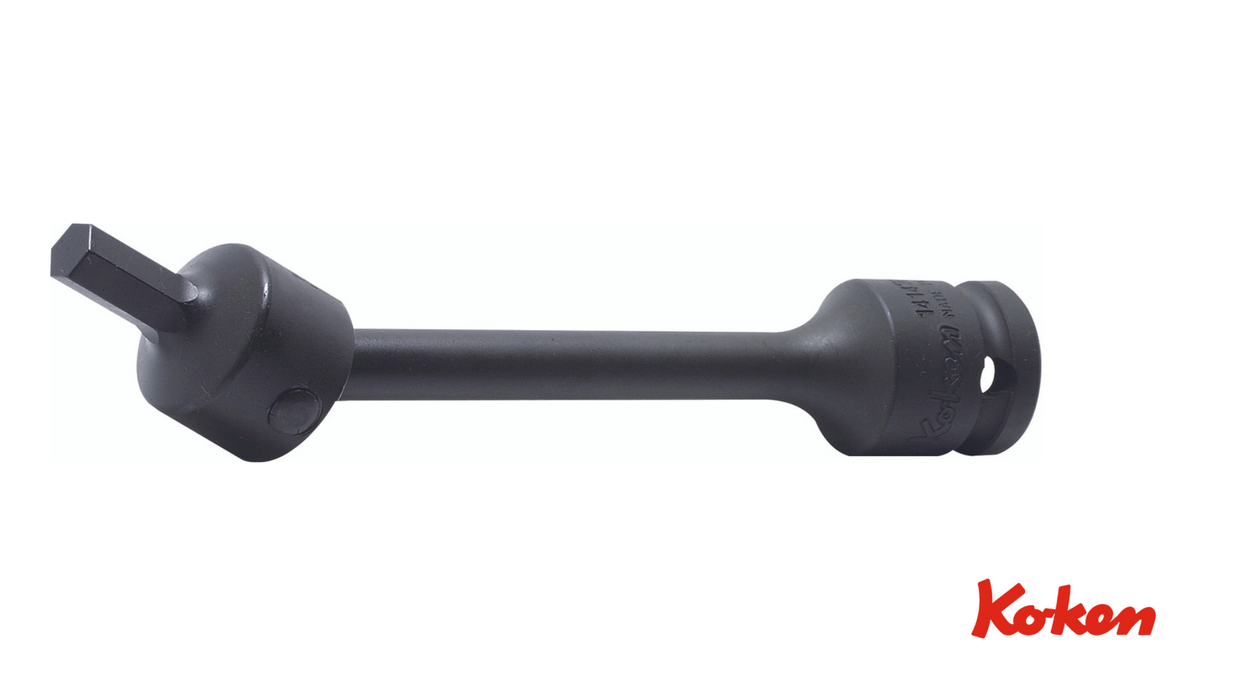 Konekäyttöiset pitkät voimanivelhylsyt 1/2" / 6-kolopää - Valmistusmaa Japan