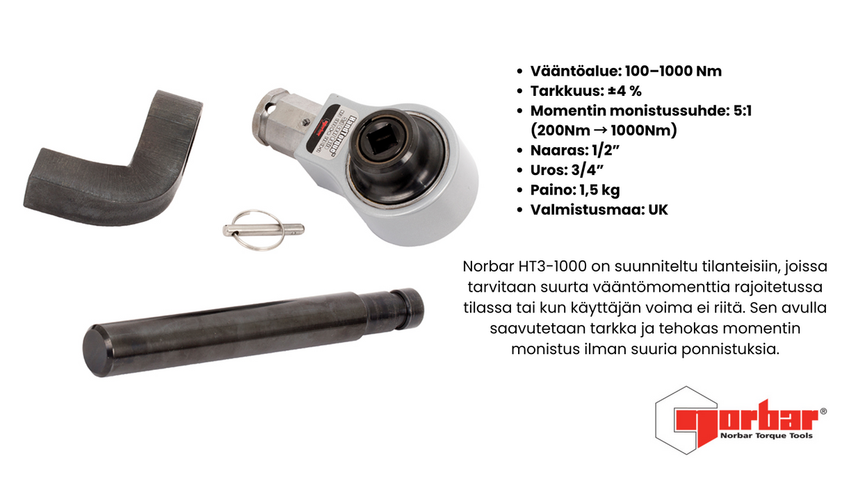 Momentinkertojat 1000Nm - 2700Nm