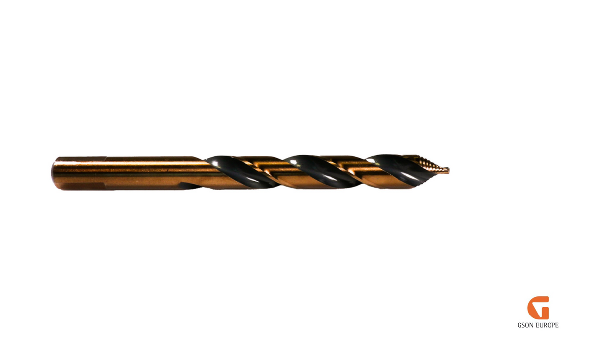Kobolttiporanterä TurboStep HSSE-Co5% / DIN 338 / 3-Flats Shank