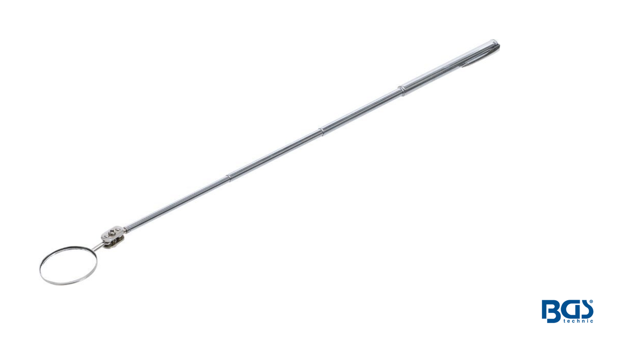 Tarkastuspeili teleskooppivarrella kokometallinen / 30mm pyöreä