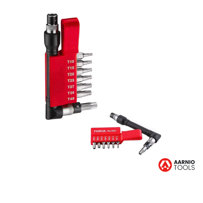 ReikäTORX-bits sarja / sis. reikätorxit T10-T40 + väännin - Poistuva tuote