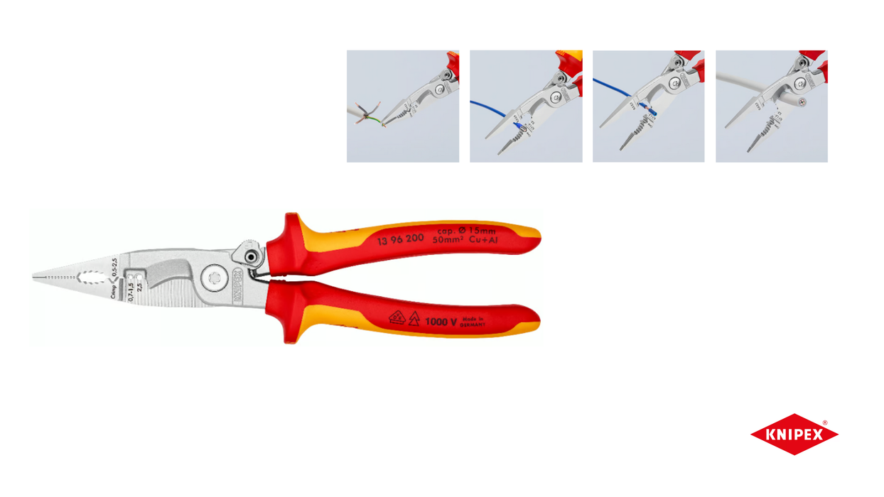 Monitoimipihti 200mm - 6 toimintoa yksissä pihdeissä