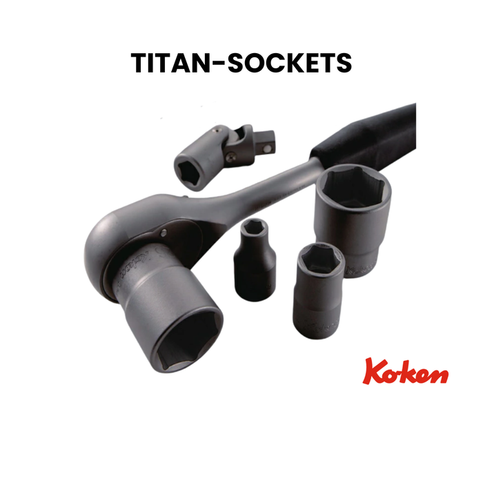 TITAN-Series hylsysarja 8-27mm - Pentagon drive ( 5-kulmainen väännin )