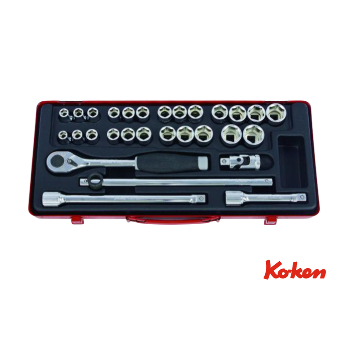 1/2" Räikkäsarja / 29-osainen / 10-24mm +  3/8"-1" -Esittelytuote