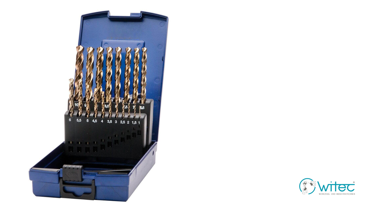 Laadukas kobolttiporanteräsarja DIN 338 HSS-Co5% M35 / Goldfinished - varaston optimointi