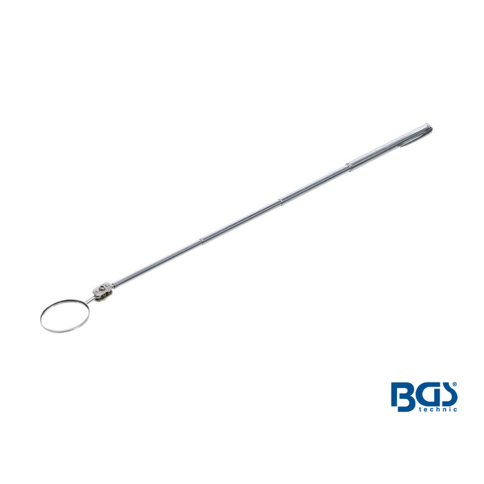 Tarkastuspeili teleskooppivarrella kokometallinen / 30mm pyöreä