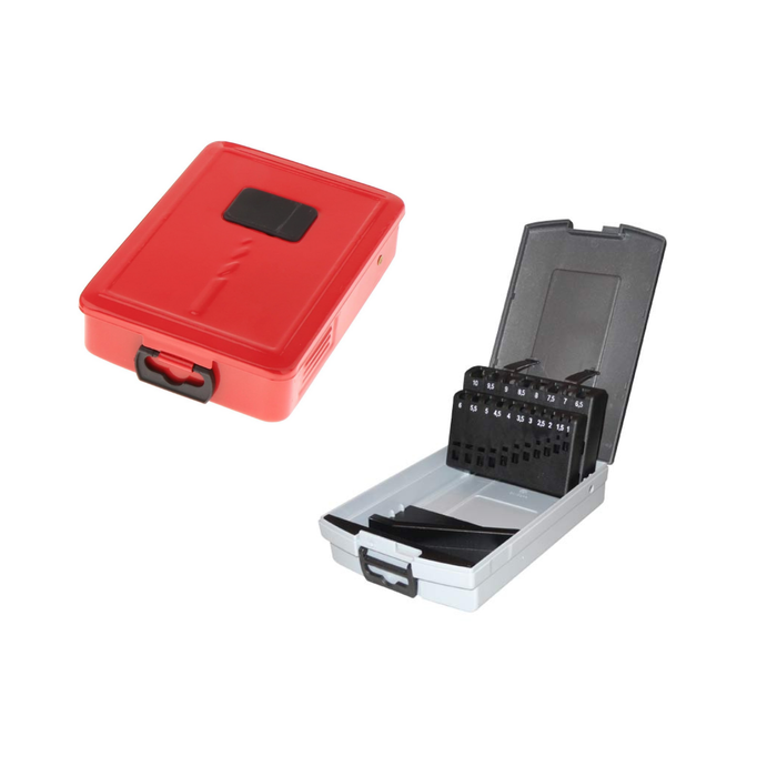 Tyhjä poranterälaatikko 1-10mm / 0,5mm välein - varaston optimointi